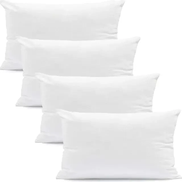 4-Pack: Decorative Throw Pillows Bed Sofa Couch Pillow Set Bounce Back Cushions