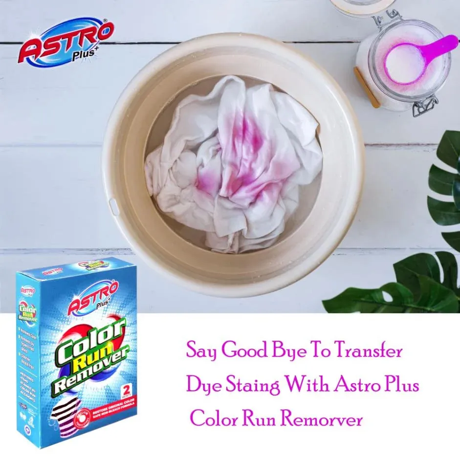 Astro Plus Color Run Remover | Powerful Color Bleed Eliminator Stain Remover Stain Remover(200g)