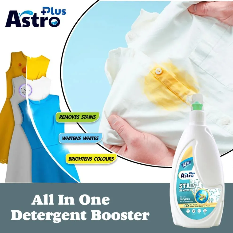 Astro Plus Stain Remover Liquid With Active Enzymes Stain Remover 500ml