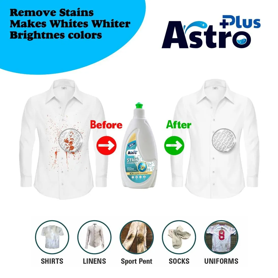 Astro Plus Stain Remover Liquid With Active Enzymes Stain Remover 500ml