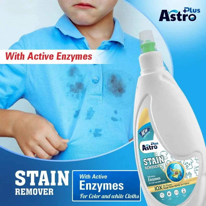 Astro Plus Stain Remover Liquid With Active Enzymes Stain Remover 500ml