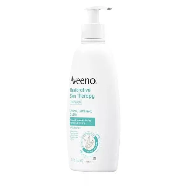 Aveeno Restorative Skin Therapy Sulfate-Free Body Wash - 18oz