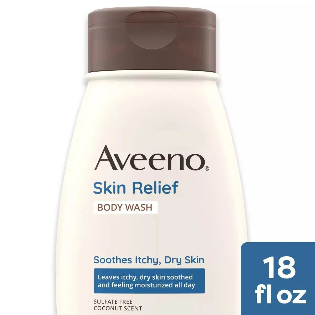 Aveeno Skin Relief Body Wash with Coconut Scent for Sensitive, Itchy, Dry Skin - 18oz