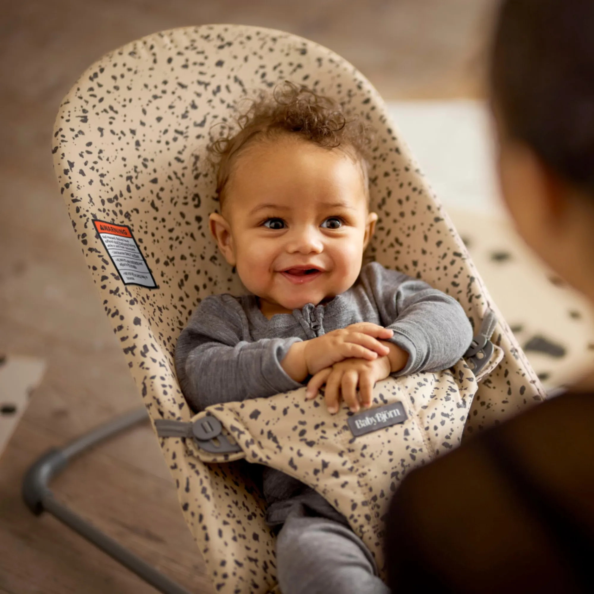 BABYBJÖRN Bouncer Bliss (Woven) - Beige Print