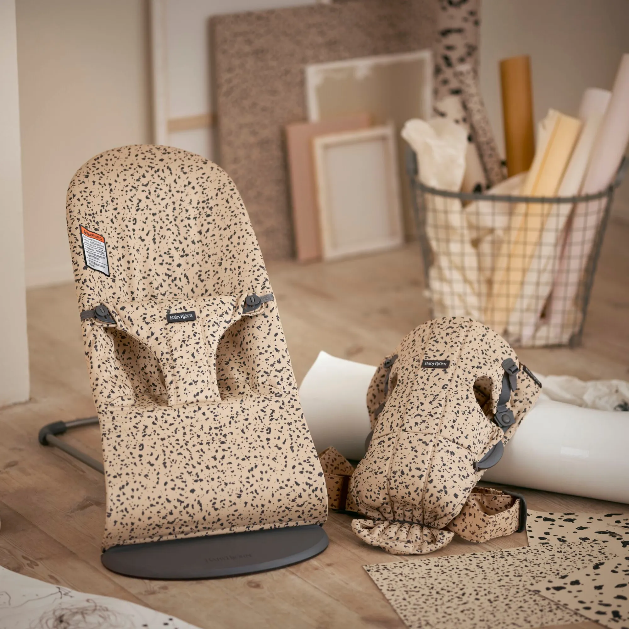 BABYBJÖRN Bouncer Bliss (Woven) - Beige Print