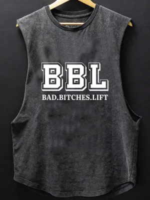 BAD BITCHES LIFT SCOOP BOTTOM COTTON TANK