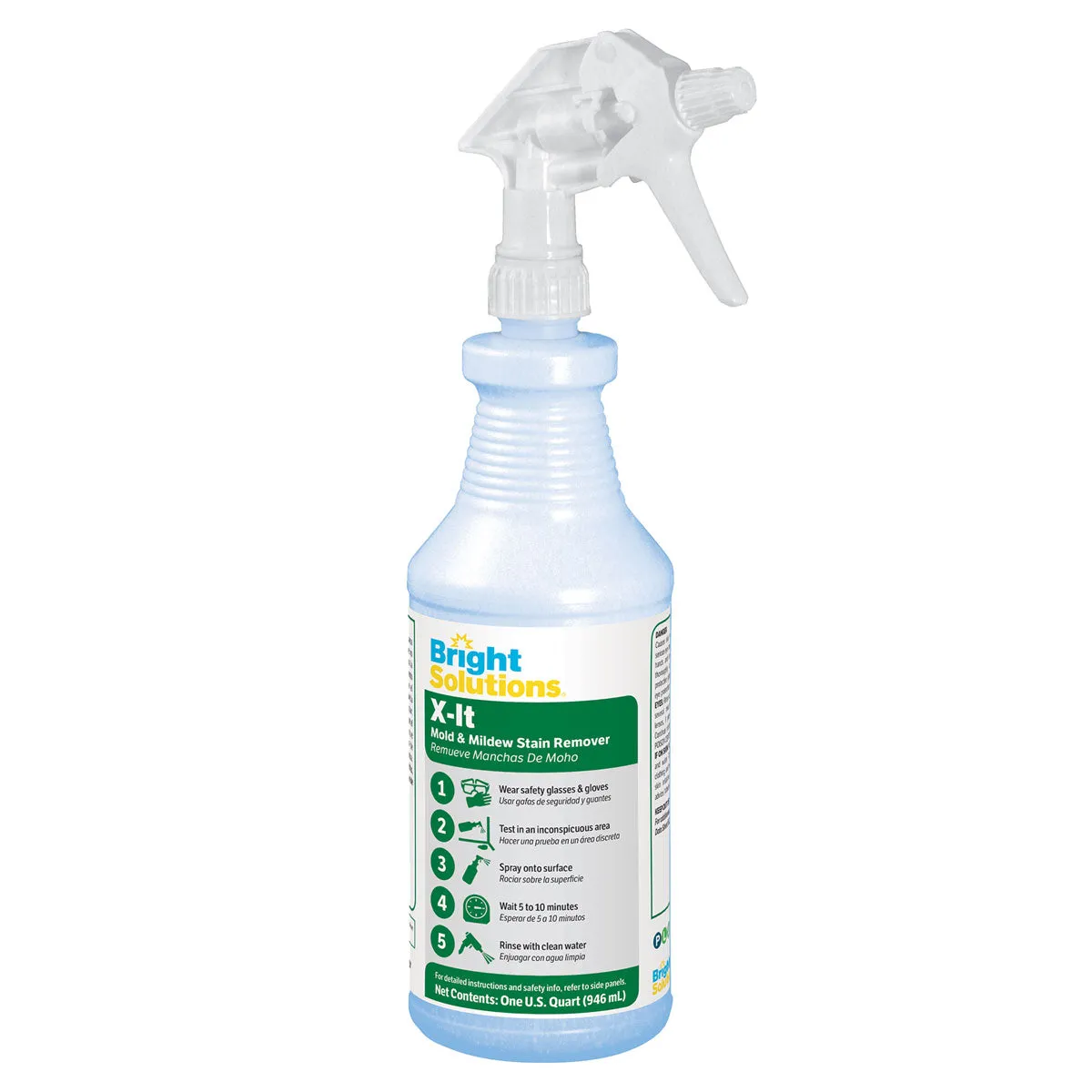 Bright Solutions 'X-It' Mold & Mildew Stain Remover (32 oz Spray Bottles) - Case of 12