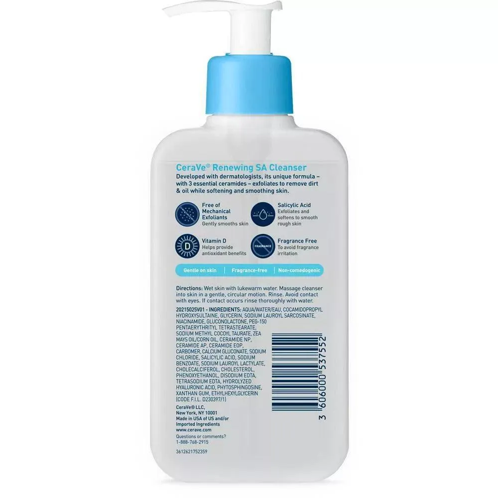 CeraVe Renewing SA Cleanser - 8 oz.