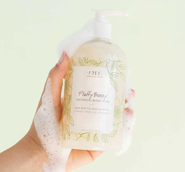 FarmHouse Fresh Fluffy Bunny Soothing Body Wash 12oz