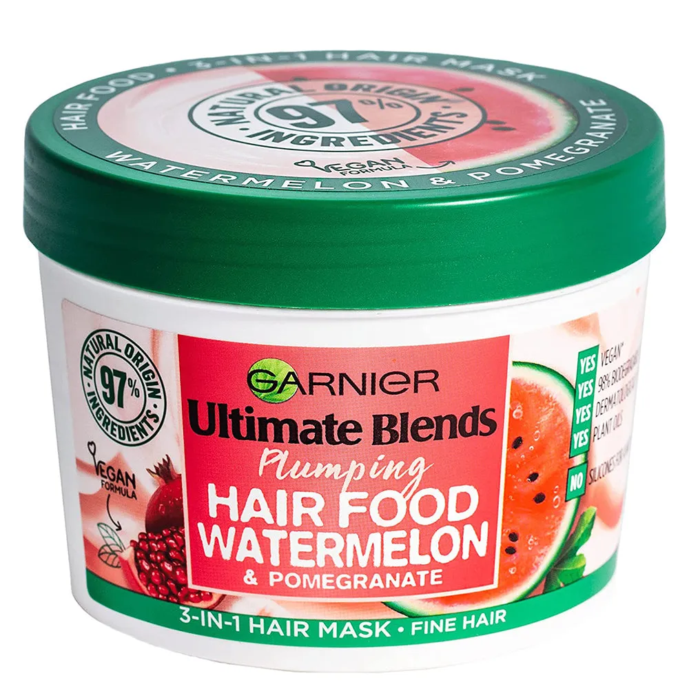 Garnier Hair Food Watermelon & Pomegranate 3-in-1 Hair Mask 400 ml