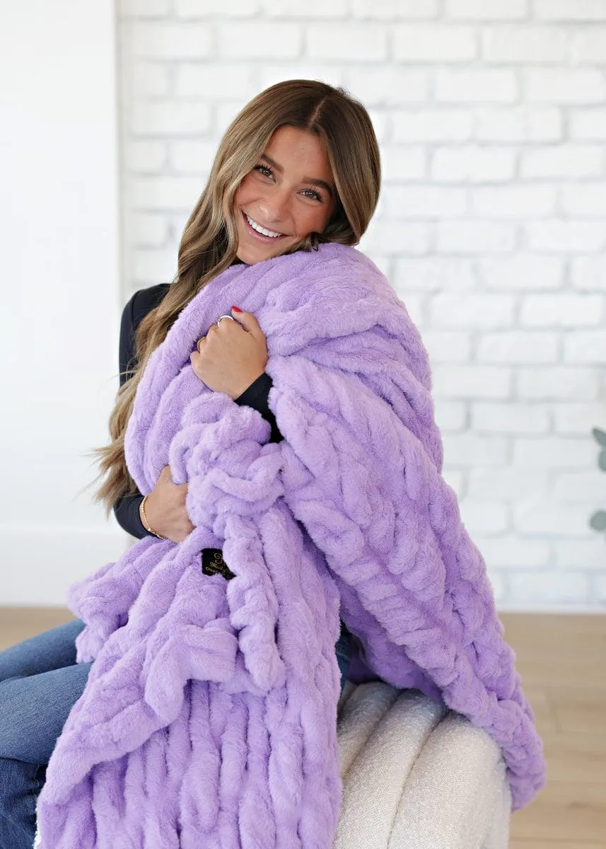 Hugs Lavender Blanket