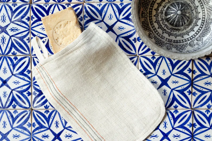 Linen Bath Mitt - Kese