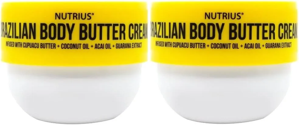 Nutrius Brazilian Body Butter Cream- Pack of 2 X 177 ml