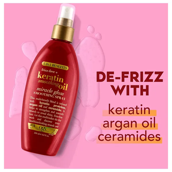 Ogx Frizz-free Keratin Smoothing Oil Spray 200ml