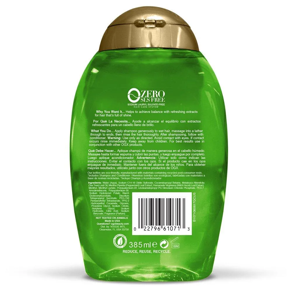 Ogx Refreshing Scalp  Teatree Mint Shampoo